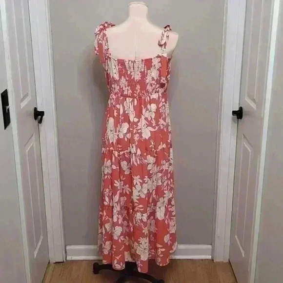 Social Standard Sanctuary Floral Maxi Sun Dress Shoulder BowTie Tier Peasant XXL - Picture 7 of 11